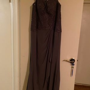 Dark Gray Mother of the Bride dress